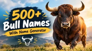 Bull Names With Name Generator