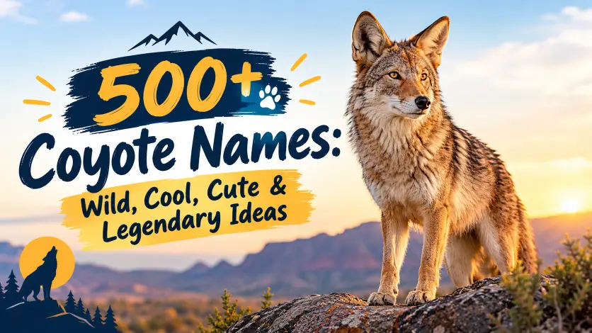 Coyote Names: Wild, Cool, Cute & Legendary Ideas
