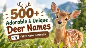 Adorable & Unique Deer Names With Name Generator