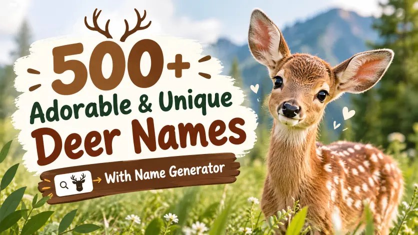 Adorable & Unique Deer Names With Name Generator