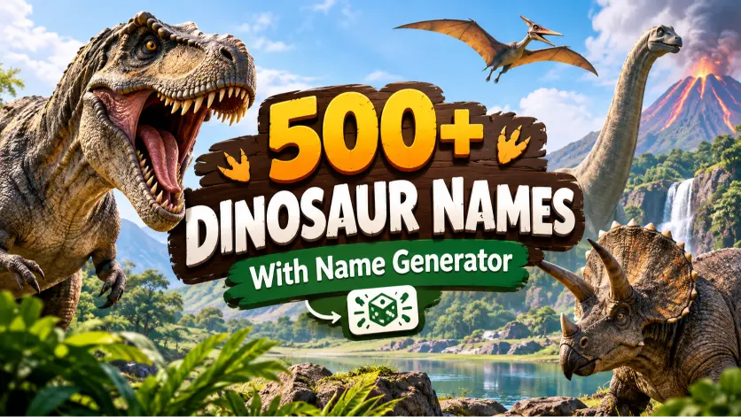 Dinosaur Names With Name Generator