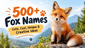 Fox Names: Cute, Cool, Unique & Creative Ideas