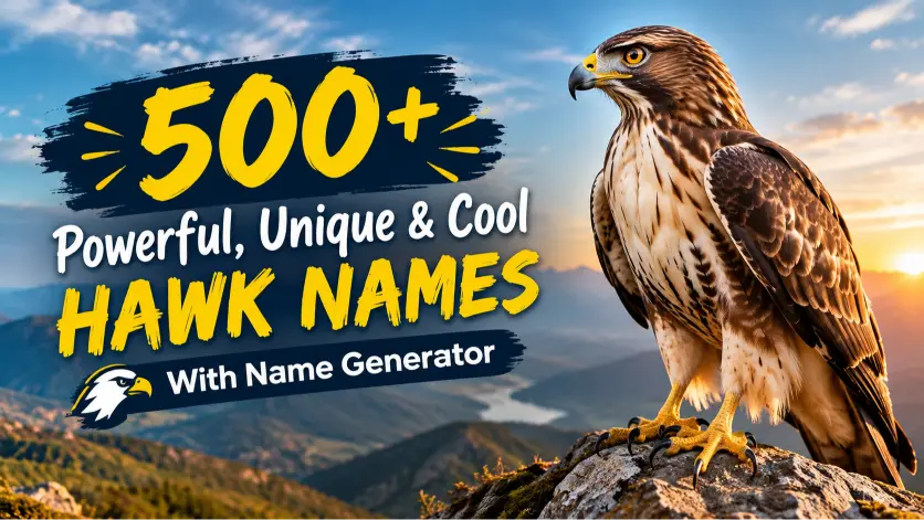 Powerful, Unique & Cool Hawk Names With Name Generator