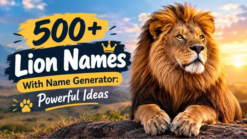 Lion Names With Name Generator: Powerful Ideas