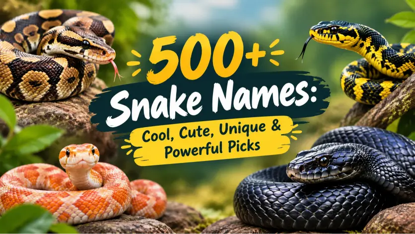 Snake Names: Cool, Cute, Unique & Powerful Picks