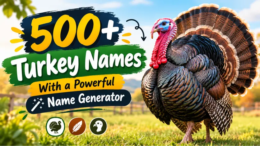 Turkey Names With a Powerful Name Generator