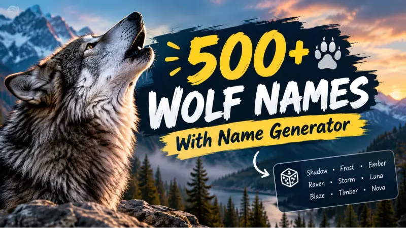 Wolf Names With Name Generator