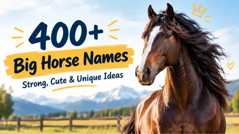 Big Horse Names: Strong, Cute & Unique Ideas