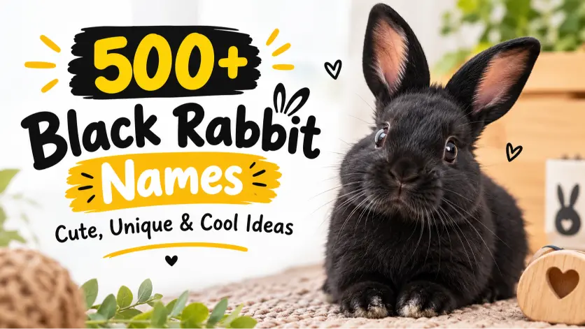 Black Rabbit Names: Cute, Unique & Cool Ideas