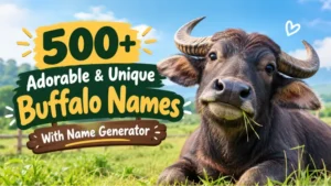 Adorable & Unique Buffalo Names With Name Generator