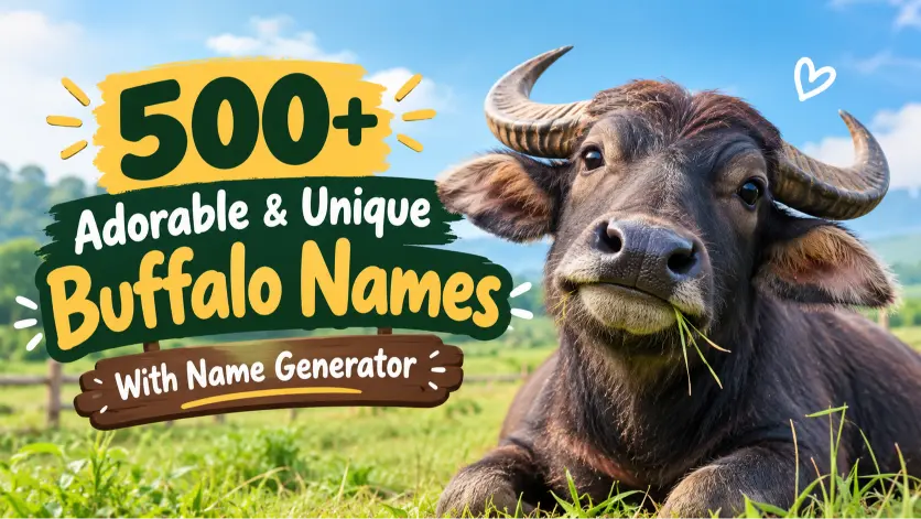 Adorable & Unique Buffalo Names With Name Generator