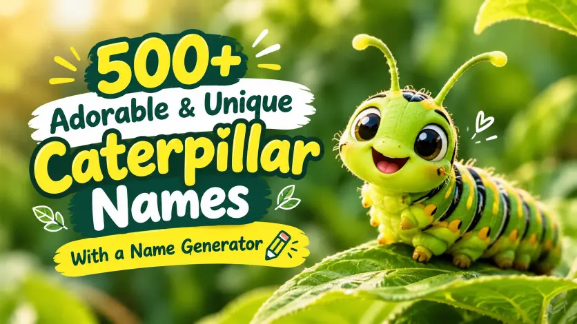 500+ Adorable & Unique Caterpillar Names With a Name Generator
