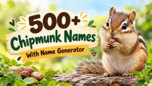 Chipmunk Names With Name Generator