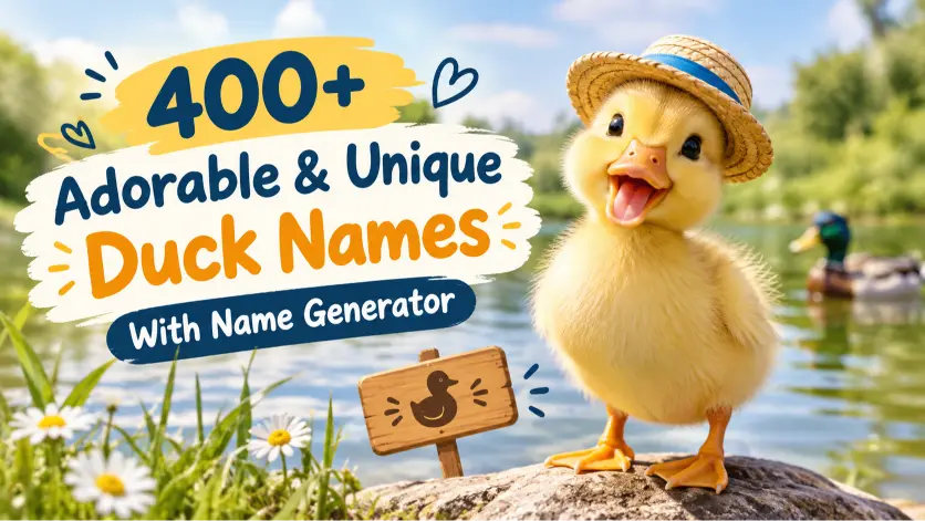 Adorable & Unique Duck Names With Name Generator