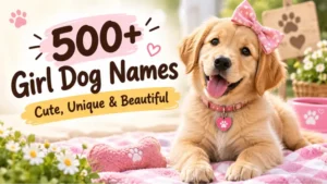 Girl Dog Names: Cute, Unique & Beautiful