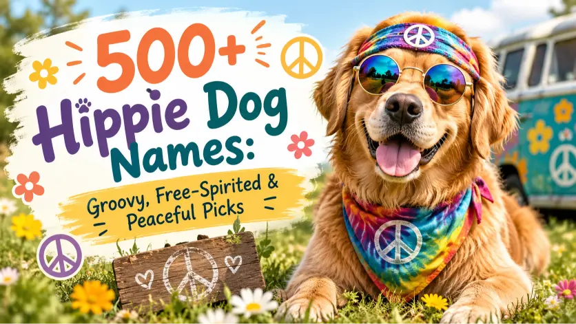 Hippie Dog Names: Groovy, Free-Spirited & Peaceful Picks