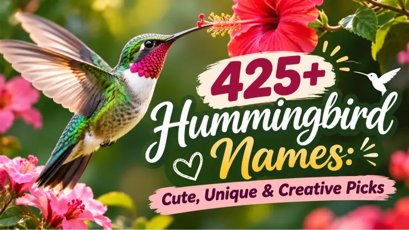 Hummingbird Names: Cute, Unique & Creative Picks
