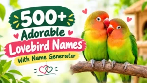 Adorable Lovebird Names With Name Generator