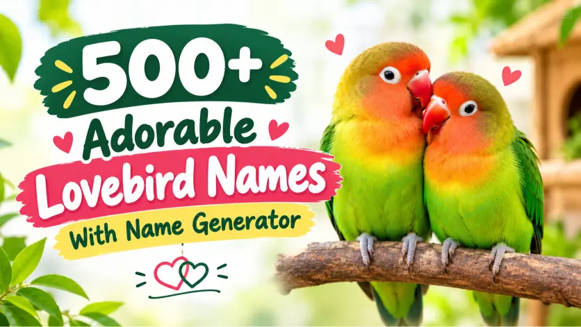 Adorable Lovebird Names With Name Generator