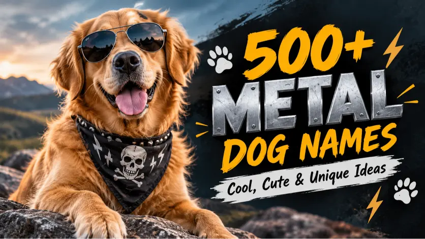 Metal Dog Names: Cool, Cute & Unique Ideas