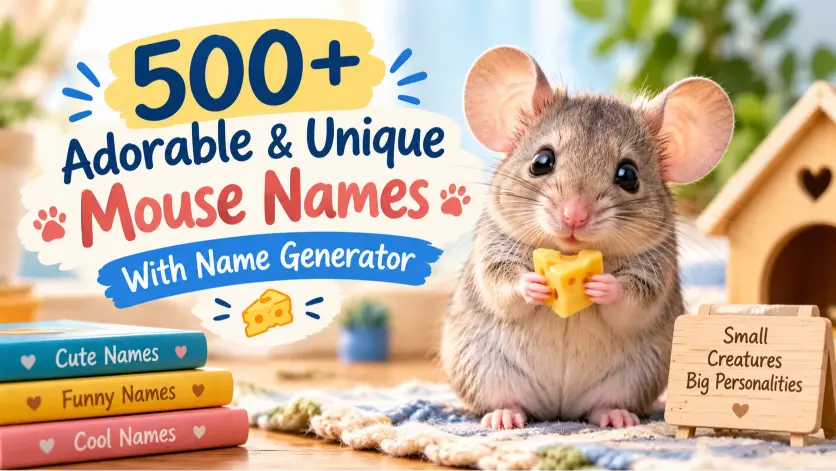 Adorable & Unique Mouse Names With Name Generator