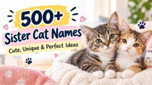 Sister Cat Names: Cute, Unique & Perfect Ideas