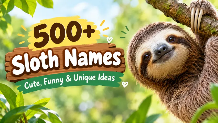 Sloth Names: Cute, Funny & Unique Ideas