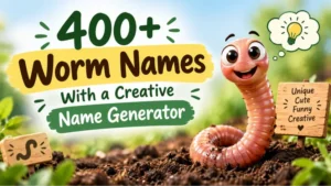 Worm Names With a Creative Name Generator